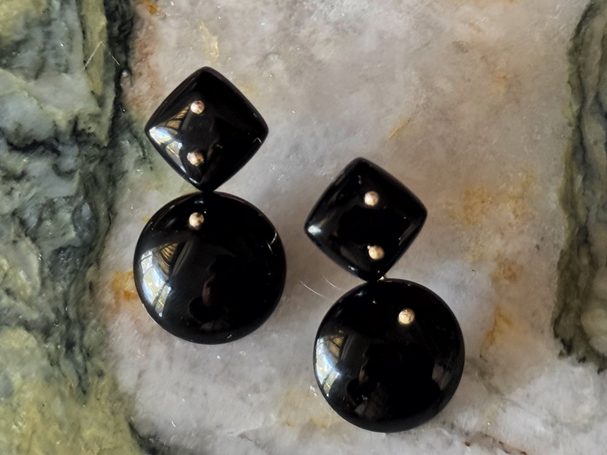 Mobile Earrings Onyx Small