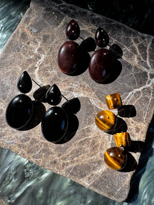 Mobile Earrings Onyx Large