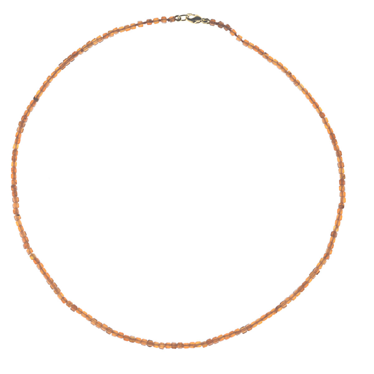 Moody Micro Necklace - Orange Garnet