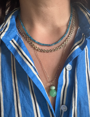 Moody Micro Necklace - Apatite