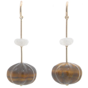 Swingers Hooplet Earrings Moonstone Tigers EYe