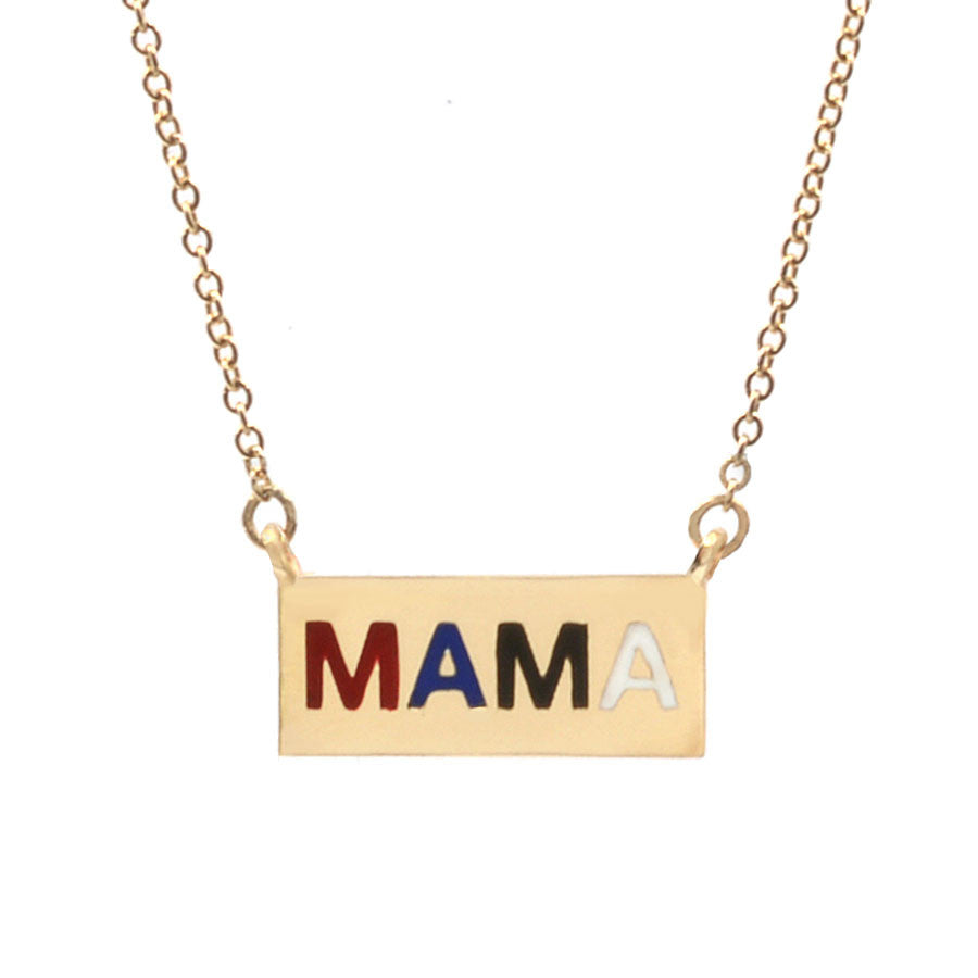 Enamel Mama Necklace - Franco Colorway