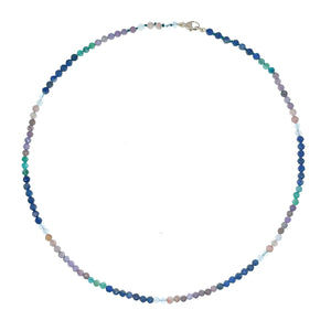 Rainbow Bright Necklace - Blueberries and Cream