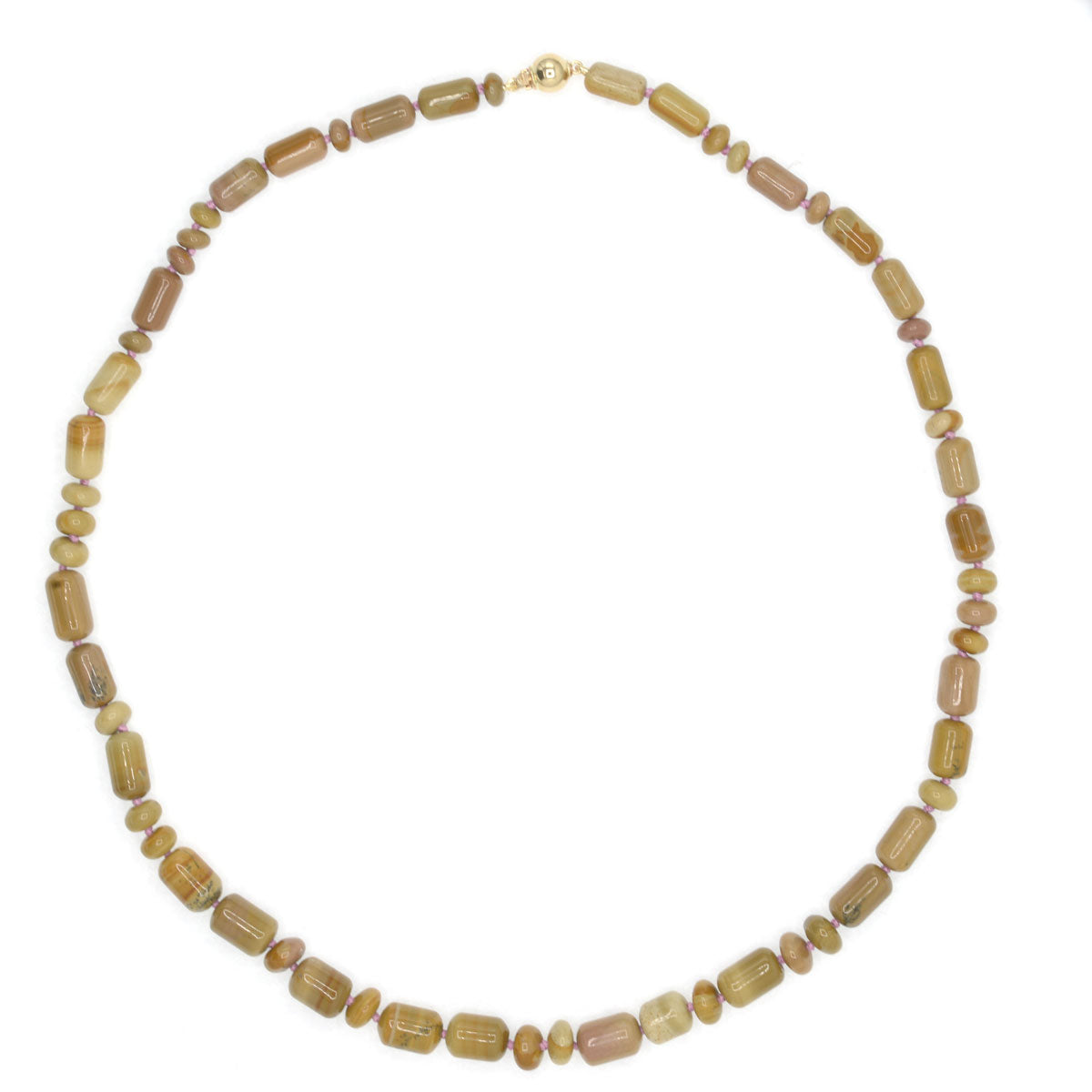 Beaded Desert Jasper Necklace