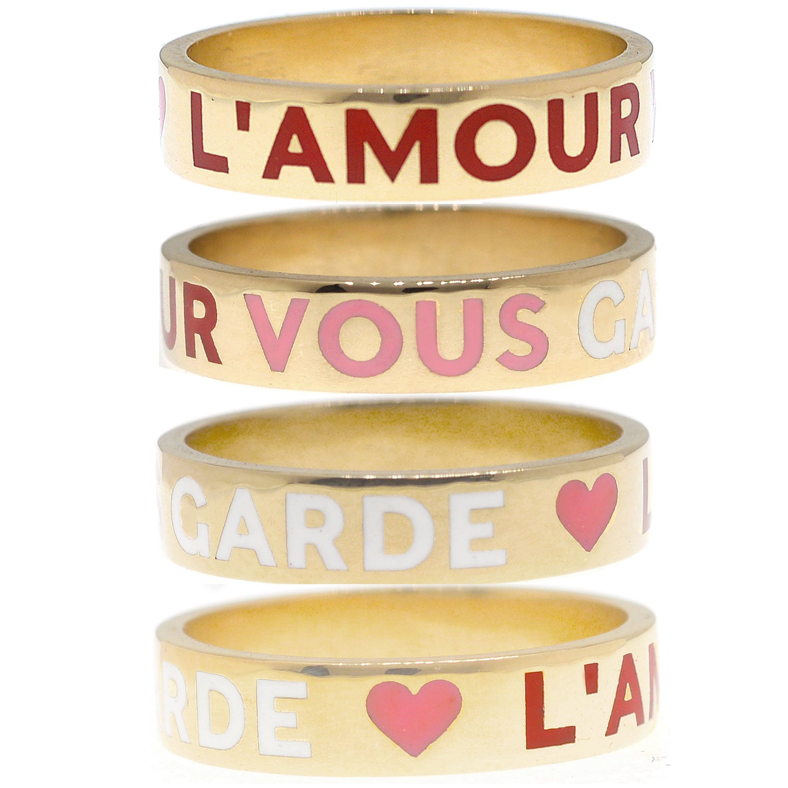 L'Amour Vous Garde Band Ring