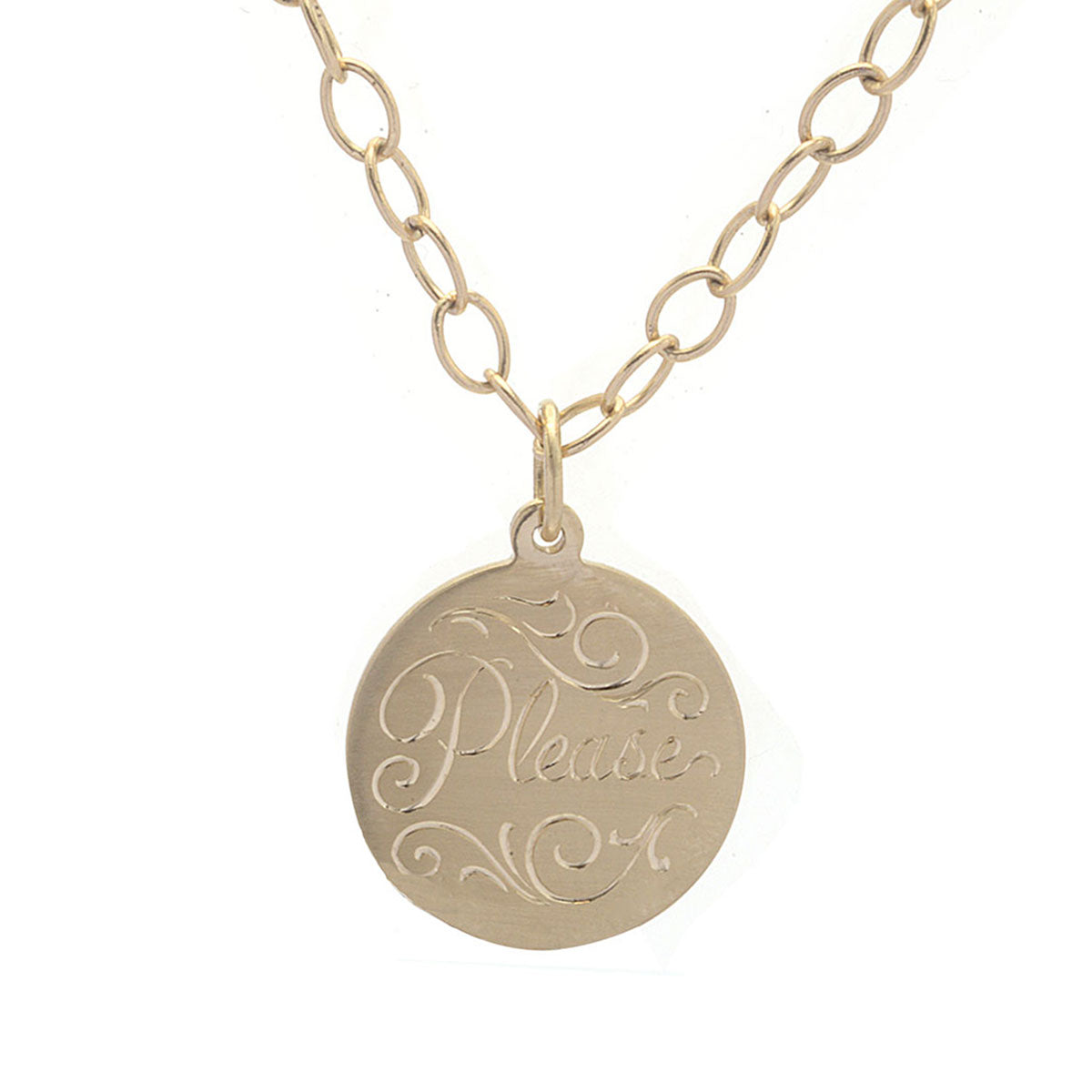 Hand Engraved Prayer Necklace